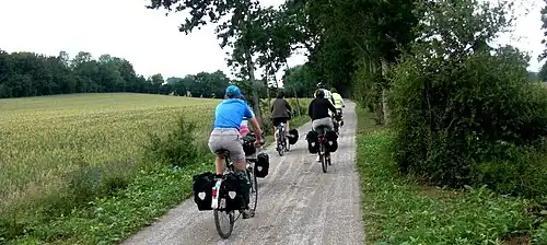 Groupe de randonneurs.