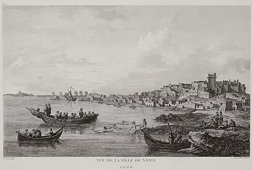 Naxos au XVIIIe&nbsp;siècle pour le Voyage pittoresque de la Grèce de Choiseul-Gouffier
