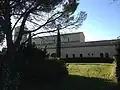 Vue extérieure de l'abbaye.
