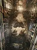 Voûte peinte sur lambris, XVIIIe siècle