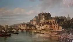 Vue prise à Amboise, P.-J. Ouvrié, 1847, Musée d'Art et d'Histoire d'Amboise.