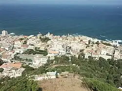 vue sur Bologhine depuis le téléphérique.