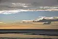 Vue sur la mer du Nord depuis la côte belge.