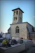 Vue sur le clocher de l'église Saint-Didier (2).