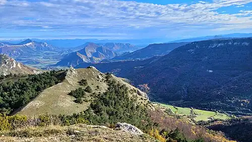 Photo de montagnes dans le Massif de Diois Baronnies.