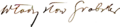 Signature de Władysław Grabski