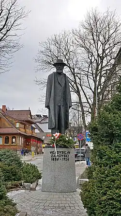 Statue de W. Zamoyski, dans le centre de Zakopane