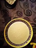 Wɔ̌ (pâte de maïs) du Bénin.