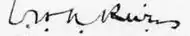signature de William Halse Rivers Rivers