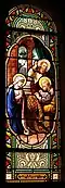 Vitrail de la mort de saint Joseph.