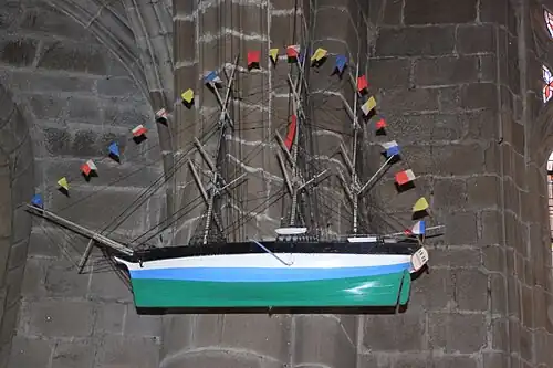 Maquette de bateau ex-voto.