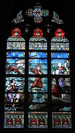 Vitrail de saint Goustan, église Notre-Dame-de-Pitié du Croisic.