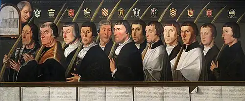 Jan van Scorel, Douze Pèlerins de Jérusalem de la Fraternité d'Haarlem, 1528-1530, Frans Hals Museum, Haarlem.
