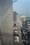 Vue du WTC 2 depuis le WTC 1.