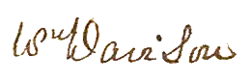 signature de William Ruxton Davison