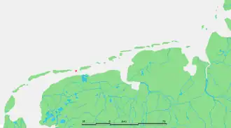 La situation d'Engelsmanplaat parmi les îles de la Frise