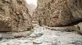 Oued Naqab - Koub canyon area. Ras el Khaïmah, Émirats arabes unis.
