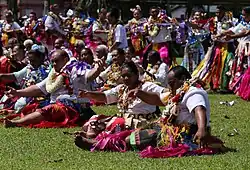 Danses lors de la fête de l'Assomption en 2019.