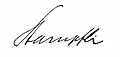 Signature de Walther Stampfli