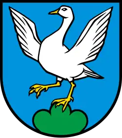 Blason de la commune suisse de Gansingen, arborant une oie.
