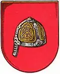 Wallenstedt : Ancien Spangenhelm en argent germanique avec nez en fer