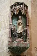 Sainte Marguerite, basilique Notre-Dame d'Avioth, (Meuse).