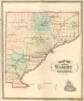 Carte du comté de 1877