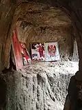 Icônes dans l'abside de l'église.