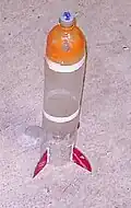 Ailerons construits à partir d'un disque compact.
