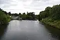 Waterville, Québec - barrage désaffecté sur la rivière Coaticook.