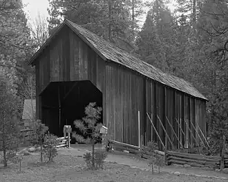Le pont couvert de Wawona en 1991.