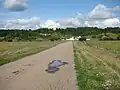 Route vers la mine de gypse