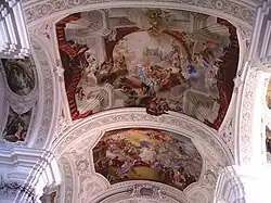 Les plafonds de la basilique par Asam.