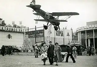 Vue de l'avion.
