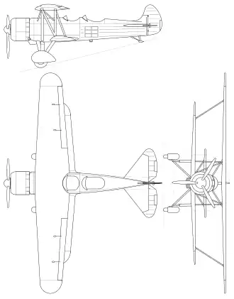 vue en plan de l’avion