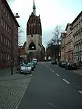 Vue de la Bethanienkirche de la rue Pistorius