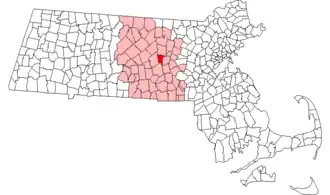 Localisation de West Boylston