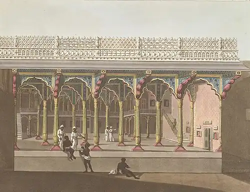 Façade ouest du palais.