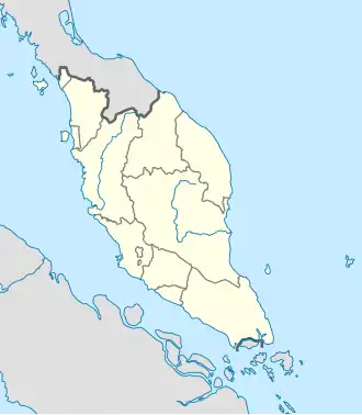 Voir sur la carte administrative de Malaisie péninsulaire