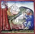 Deux pratiquants géomètres, un occidental et un arabe, selon un manuscrit du XVe siècle.
