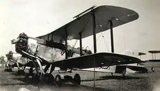Vue de l'avion.