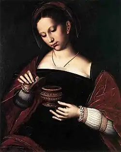 Marie Madeleine, tableau d'Ambrosius Benson, Musée Groeninge de Bruges