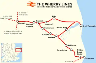 Voir la carte de la ligne.