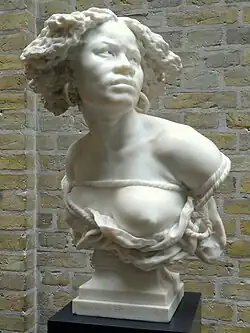 Pourquoi naître esclave ? (1869), marbre, Copenhague, Ny Carlsberg Glyptotek.