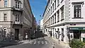 Les débuts de la Florianigasse dans la Landesgerichtsstraße