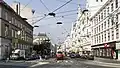 Au début, par la Währinger Straße.