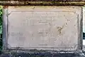 Calvaire rue de Gunsbach, inscription sur le socle, côté nord.