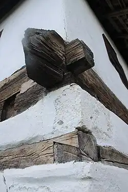 Détail de poutres.