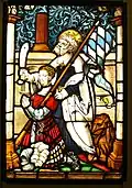 Guillaume IV agenouillé et protégé par saint Barthélémy, vitrail de l'église conventuelle, aujourd'hui au musée national de Bavière