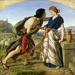 La Rencontre de Jacob et Rachel (1853), Leicester, New Walk Museum and Art Gallery.